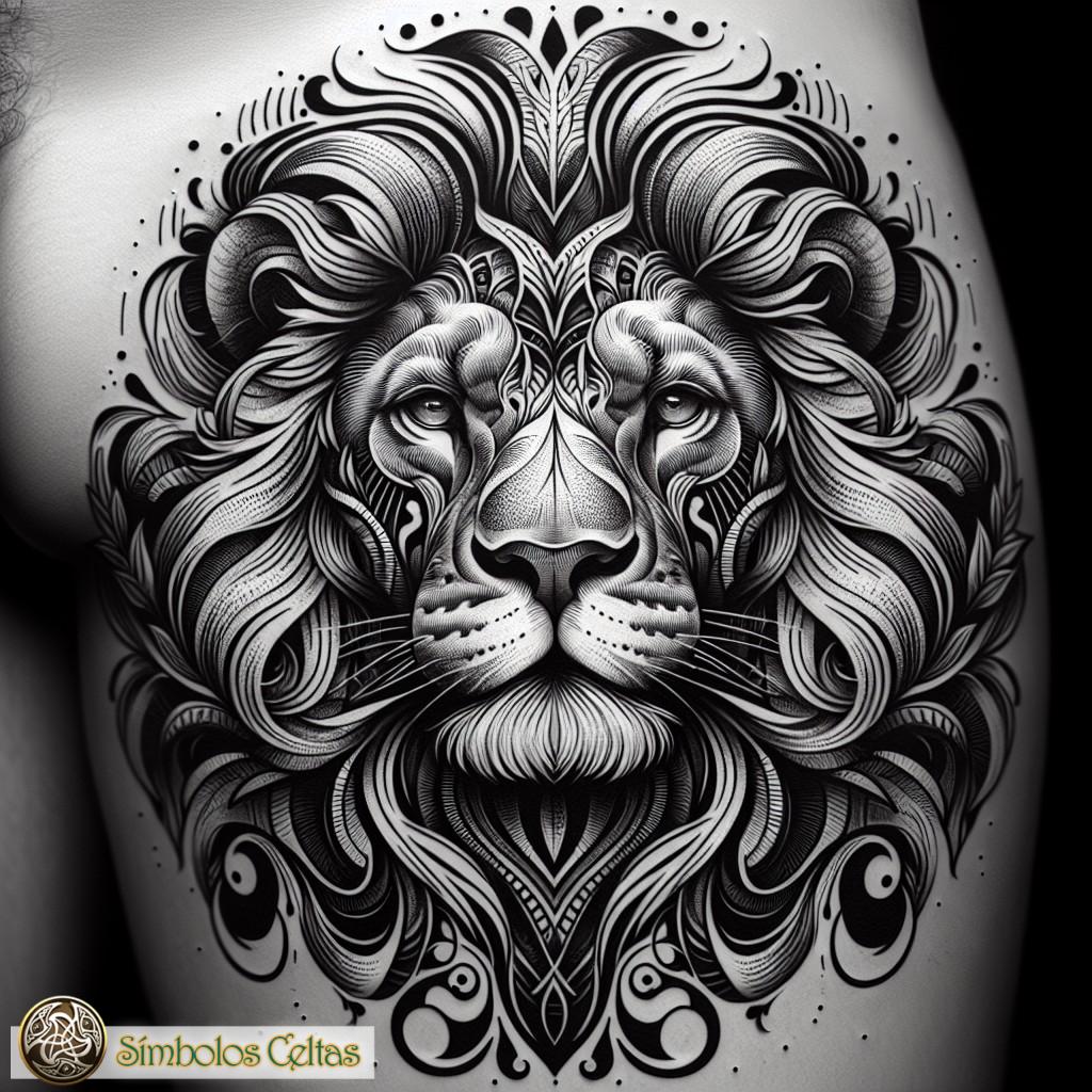 Tatuaje de un león